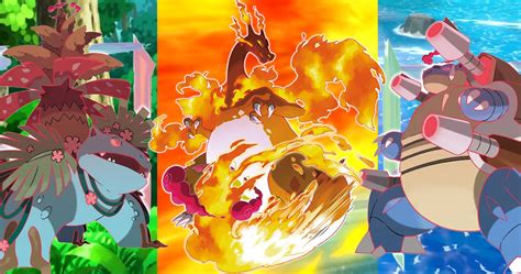 charizard vs blastoise vs venusaur|gigantamax blastoise vs venusaur.